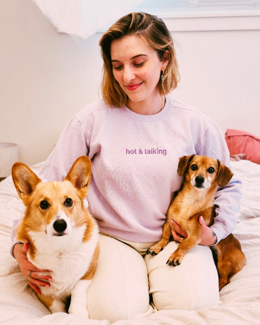 Hot & Talking Crewneck Sweatshirt - Orchid
