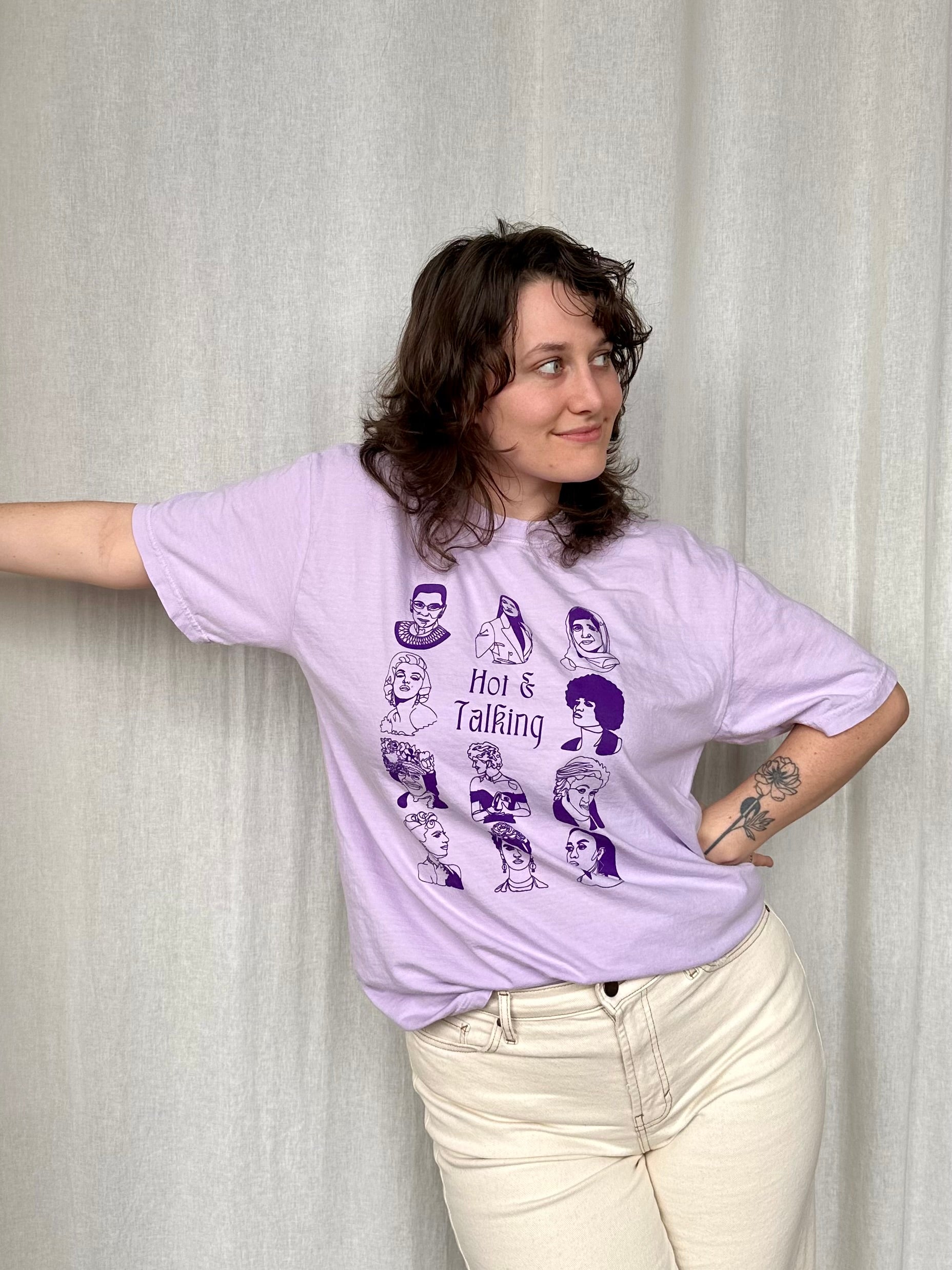 Original Hot & Talking Tee - Orchid Monochrome