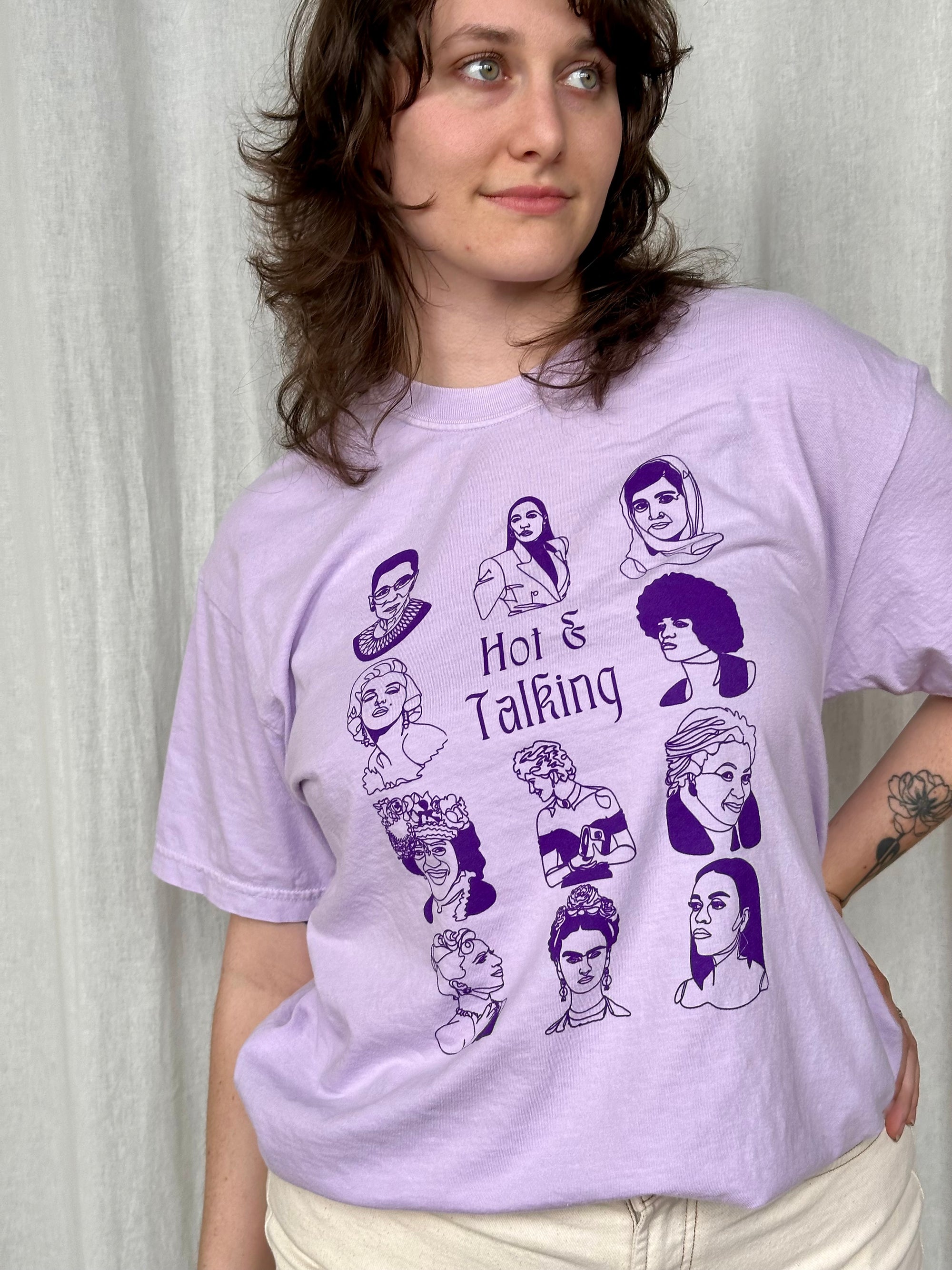 Original Hot & Talking Tee - Orchid Monochrome