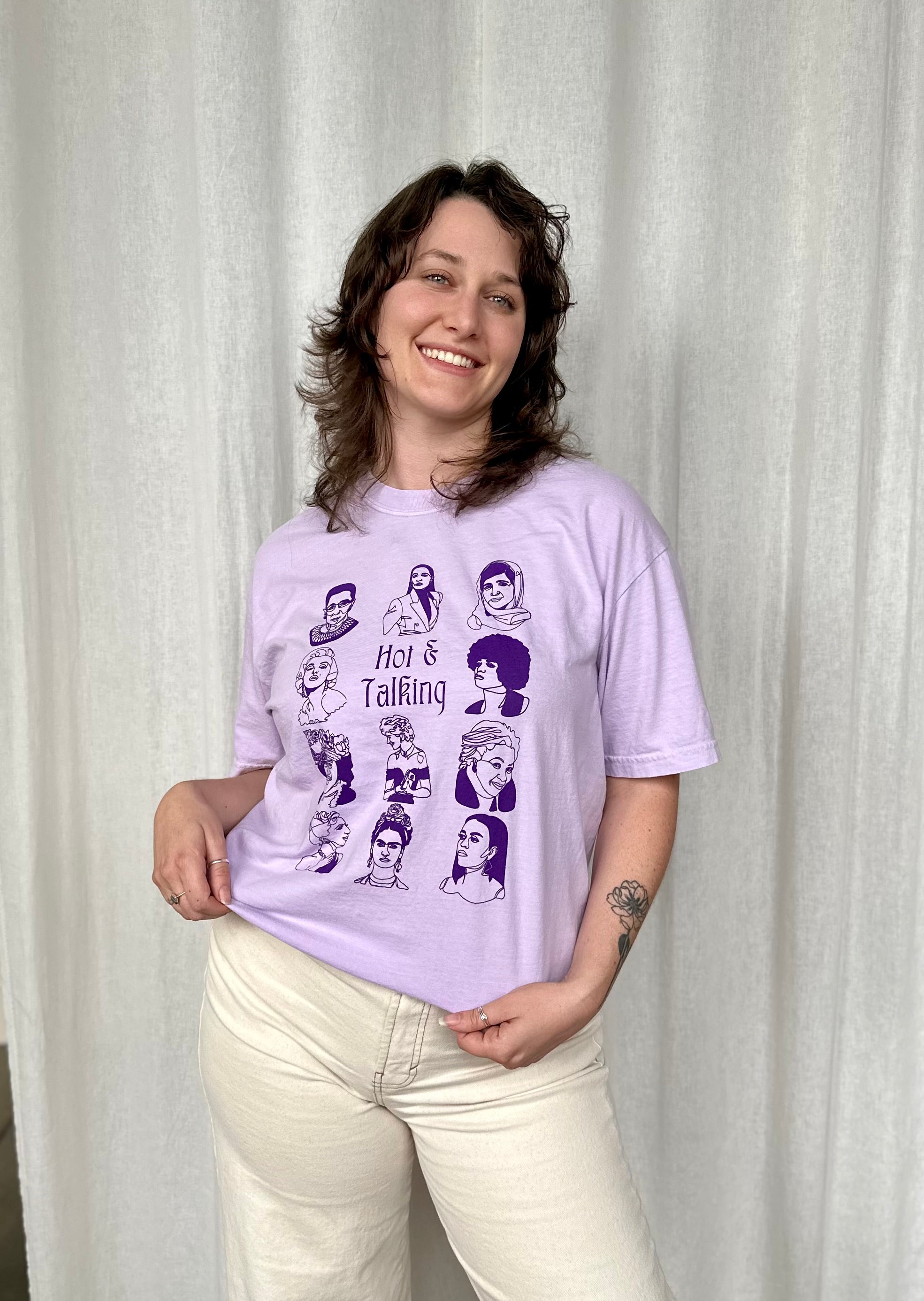 Original Hot & Talking Tee - Orchid Monochrome
