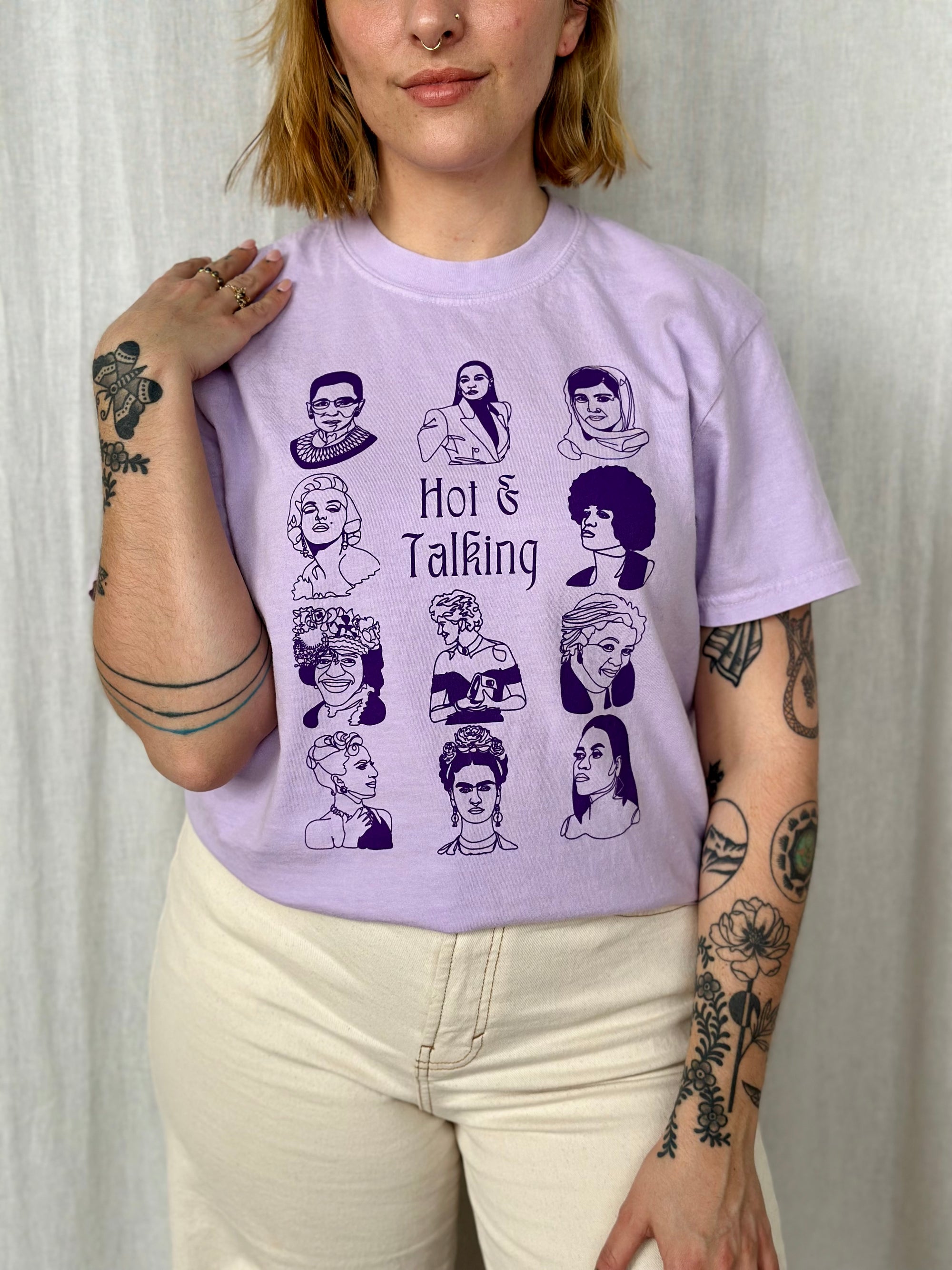 Original Hot & Talking Tee - Orchid Monochrome