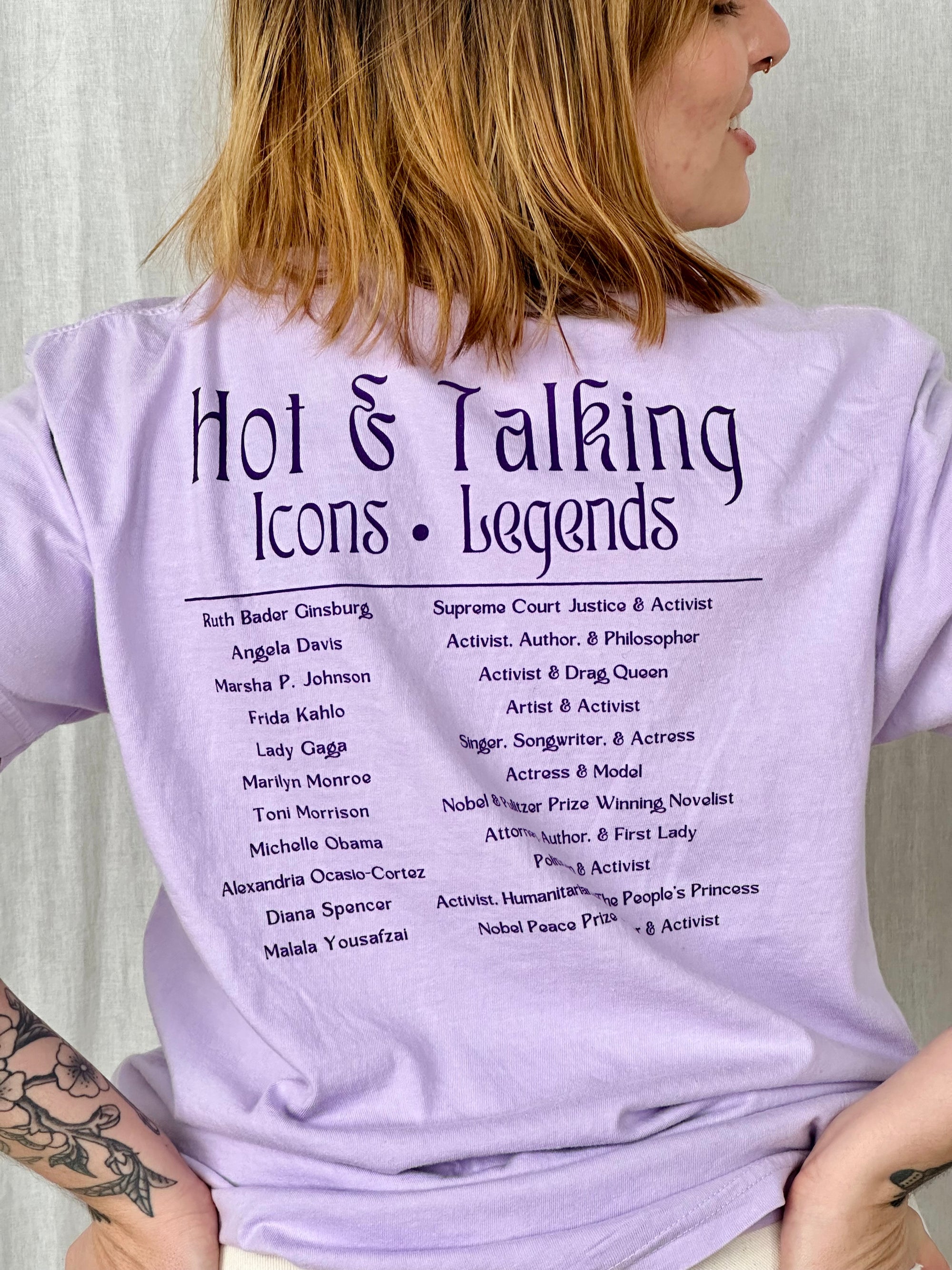 Original Hot & Talking Tee - Orchid Monochrome