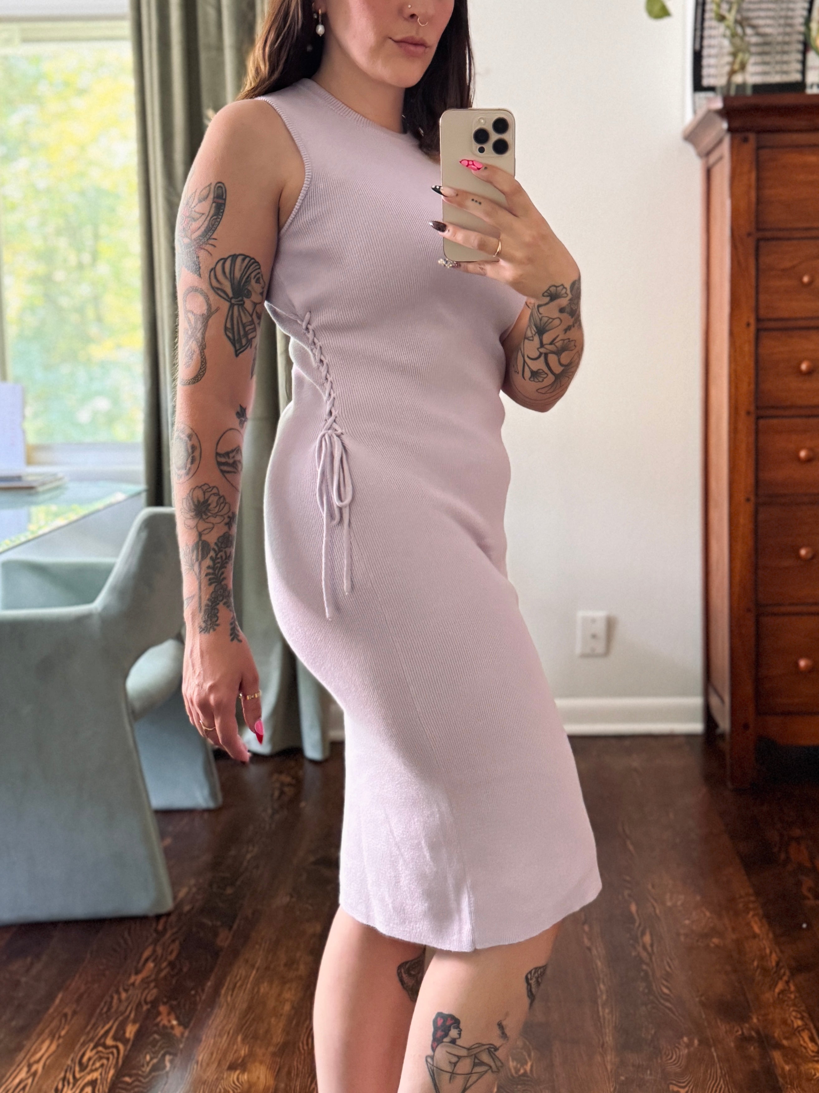 Future Collective Lilac Knit Dress