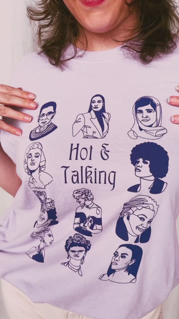 Original Hot & Talking Tee - Orchid Monochrome