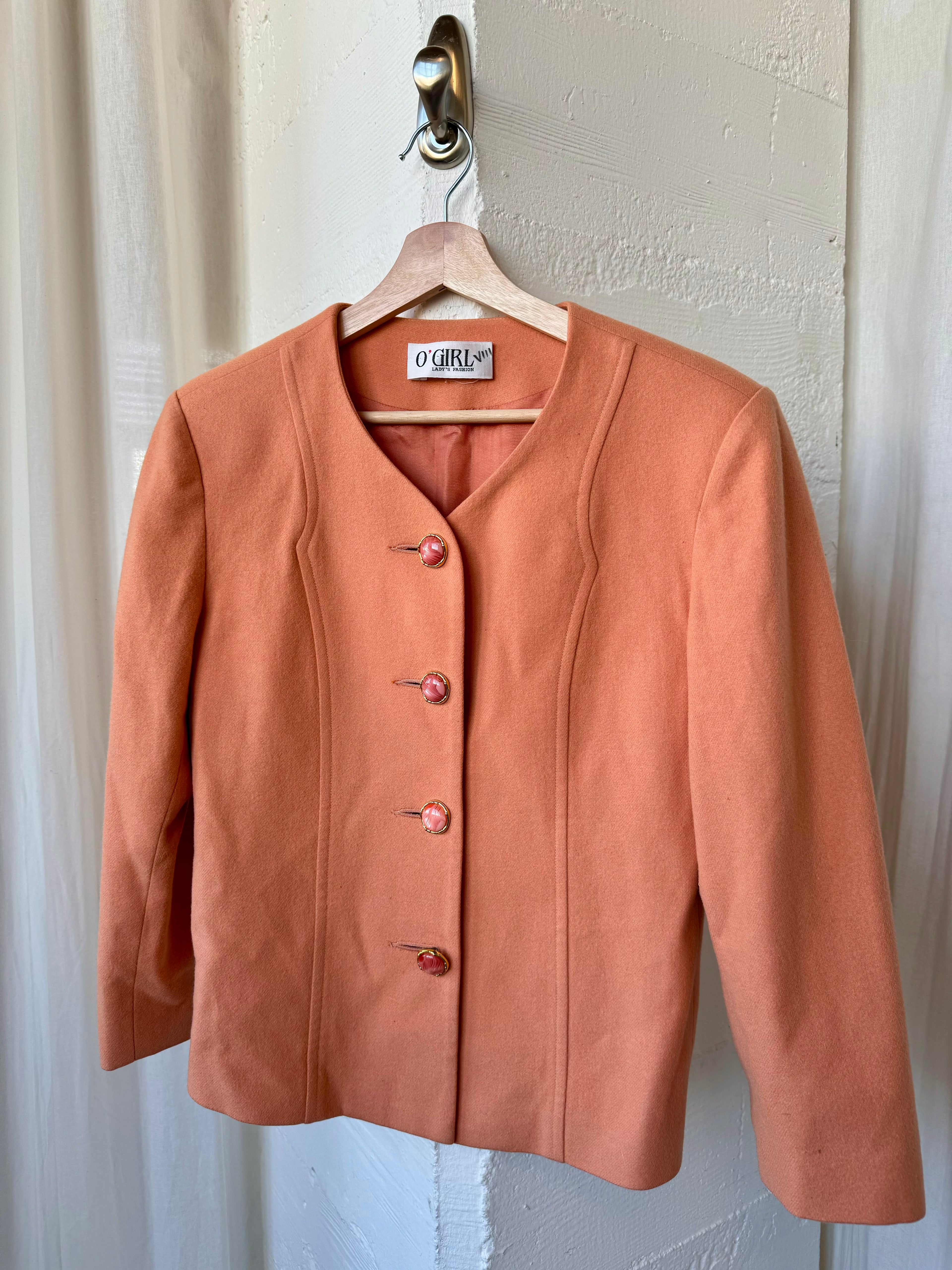 O'Girl Peach Wool Blazer