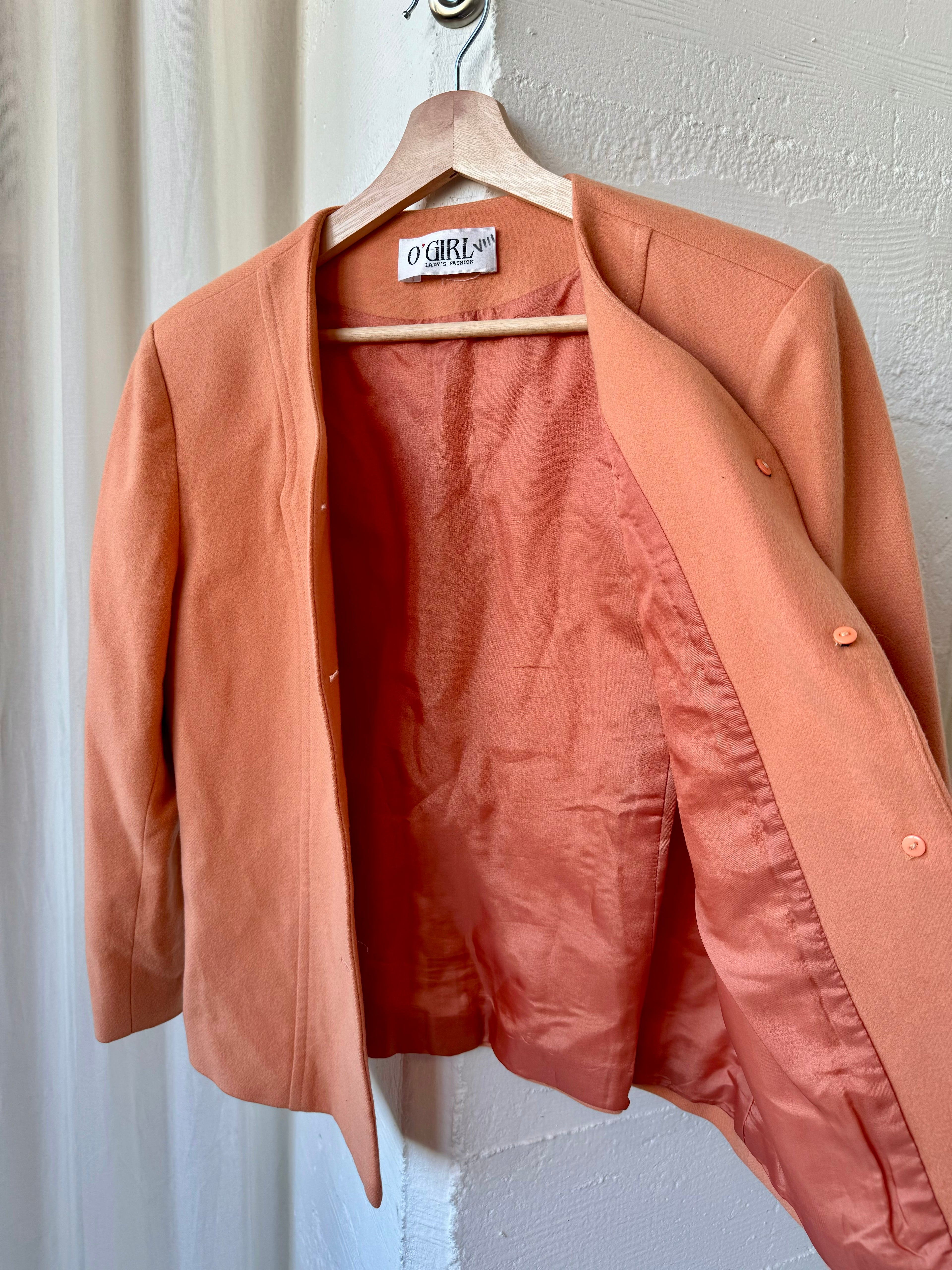 O'Girl Peach Wool Blazer