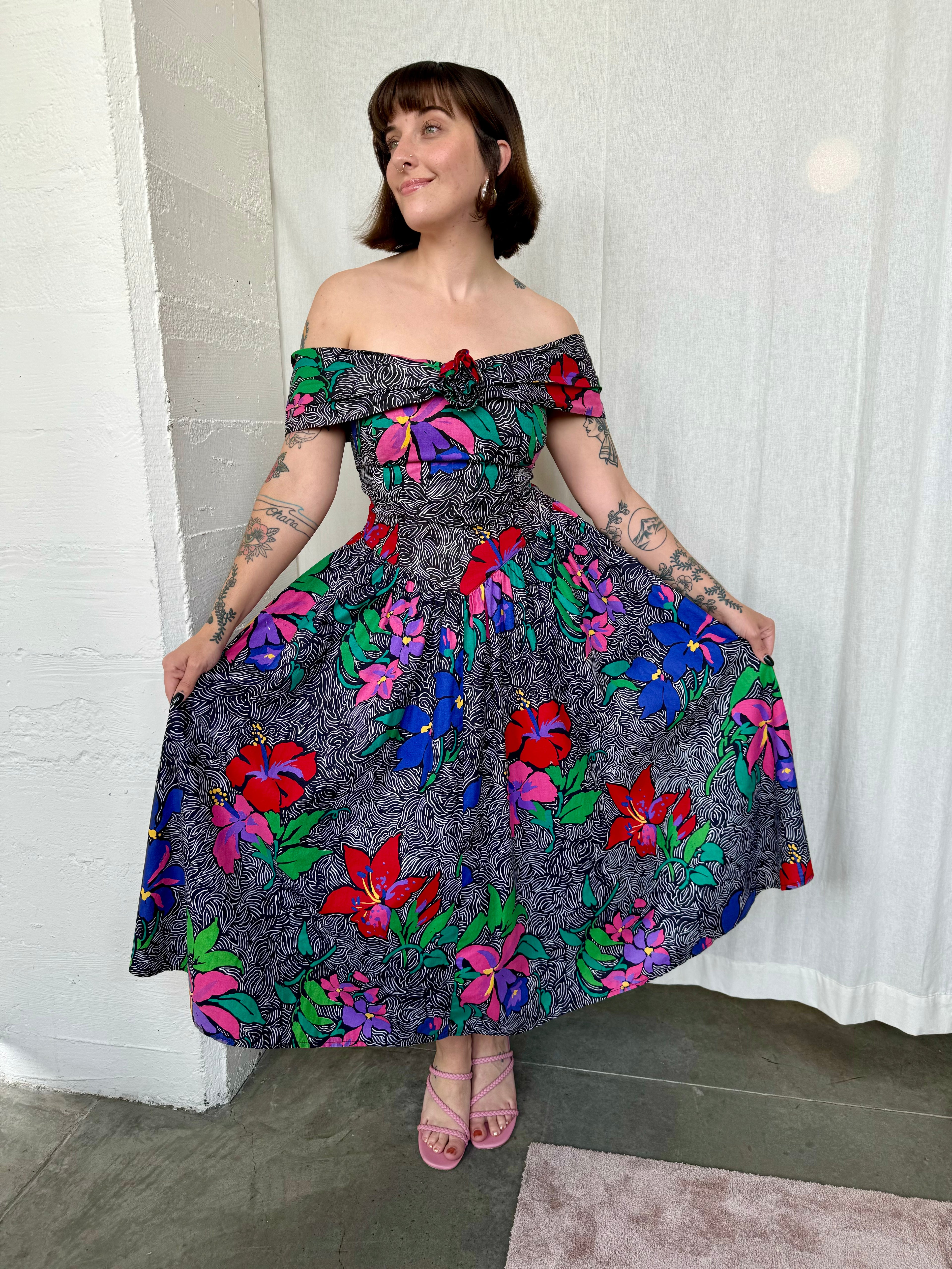 Vintage Robbie Bee 80s Prom Dress