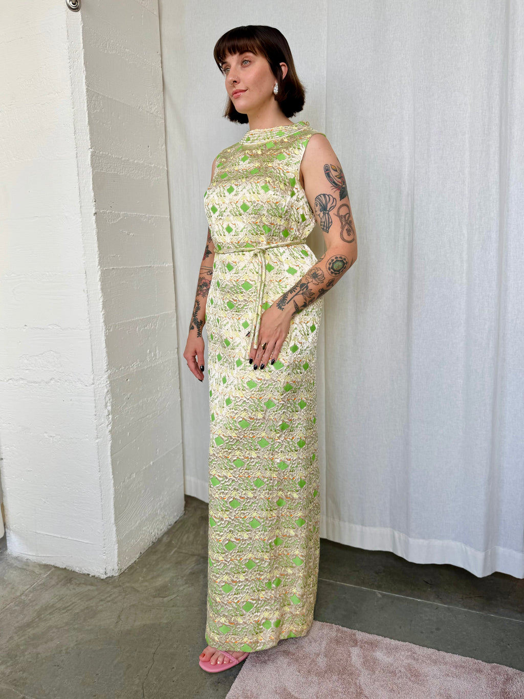 Vintage Dynasty Gold Dress