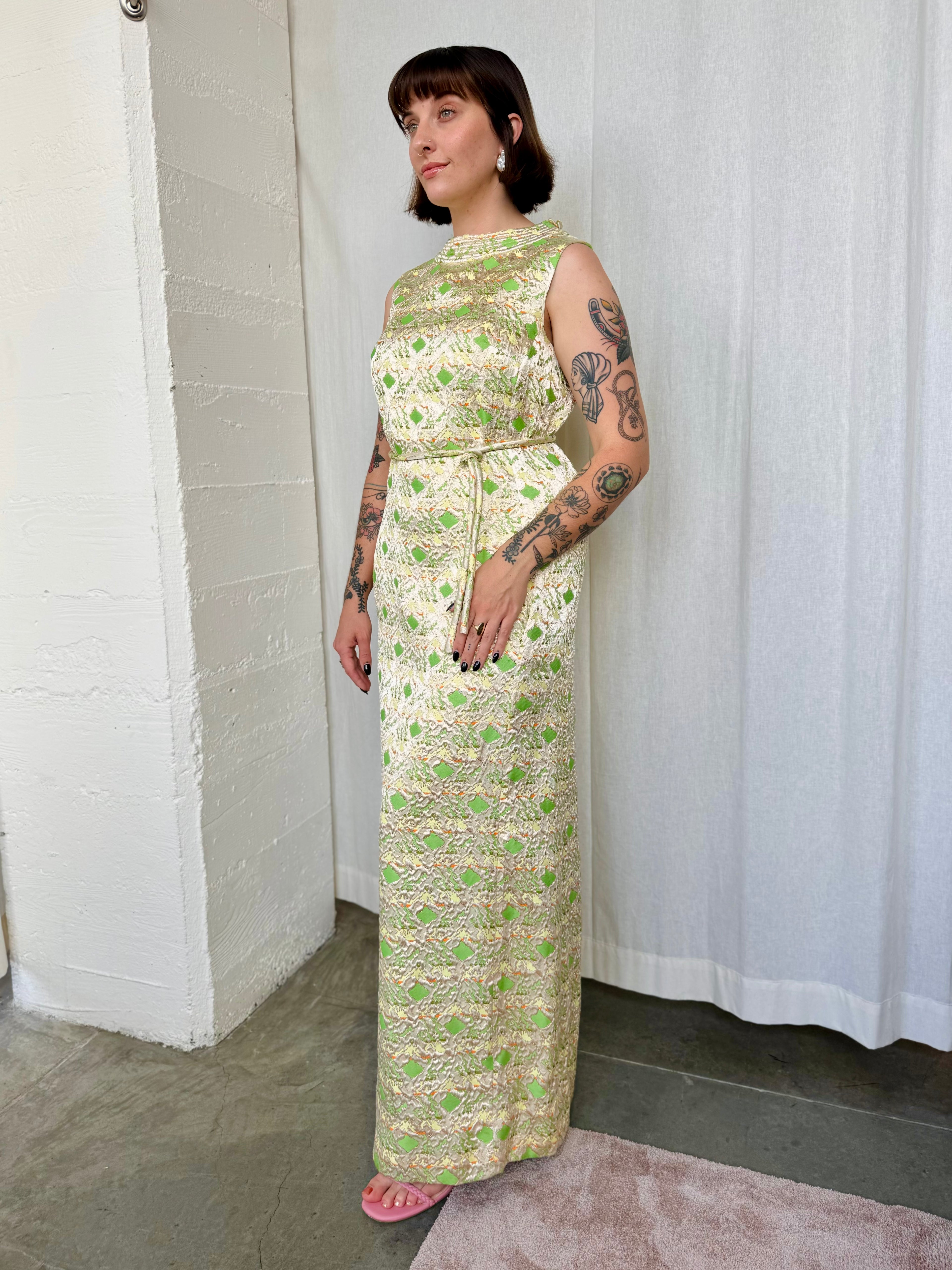 Vintage Dynasty Gold Dress