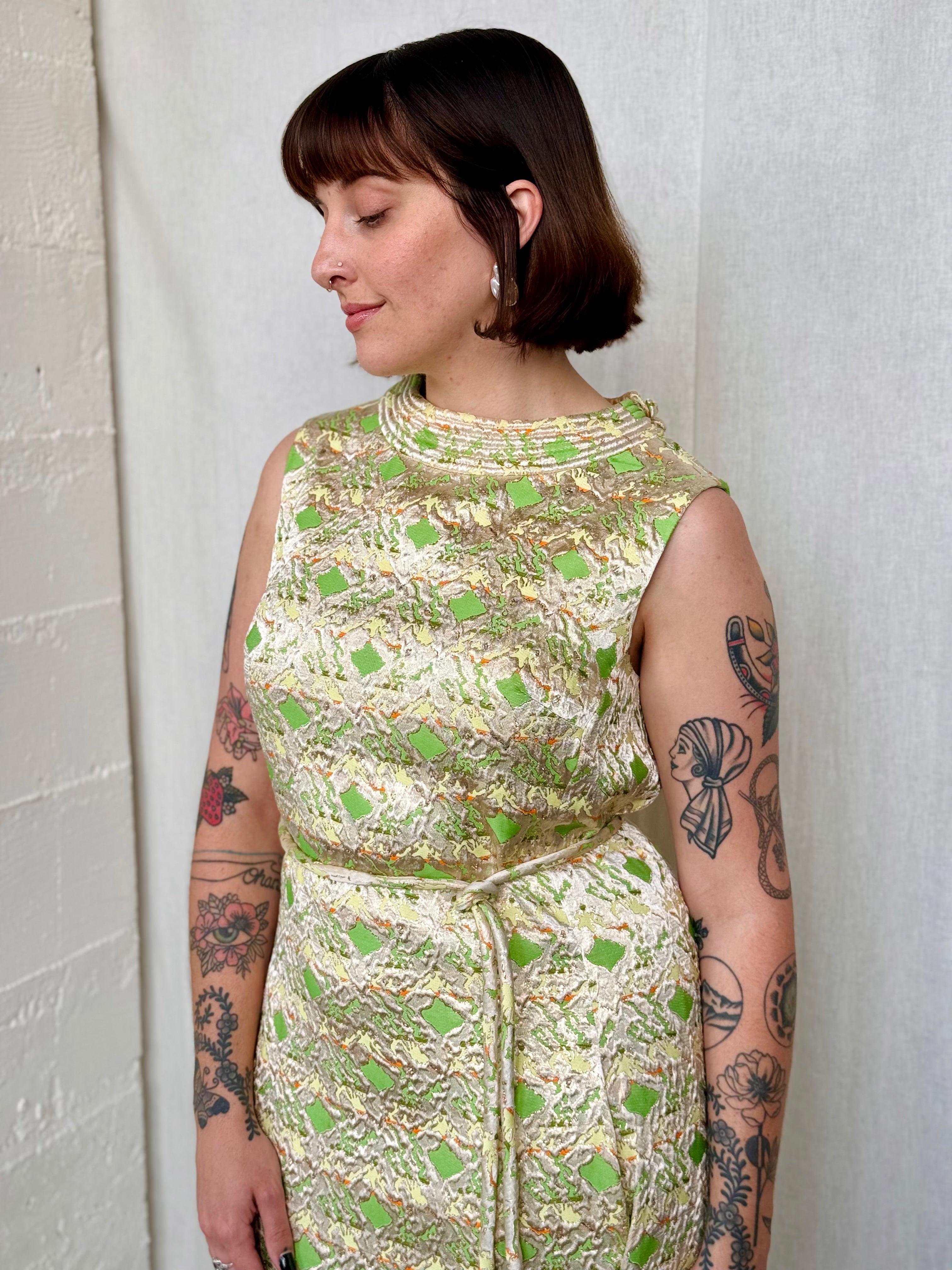 Vintage Dynasty Gold Dress