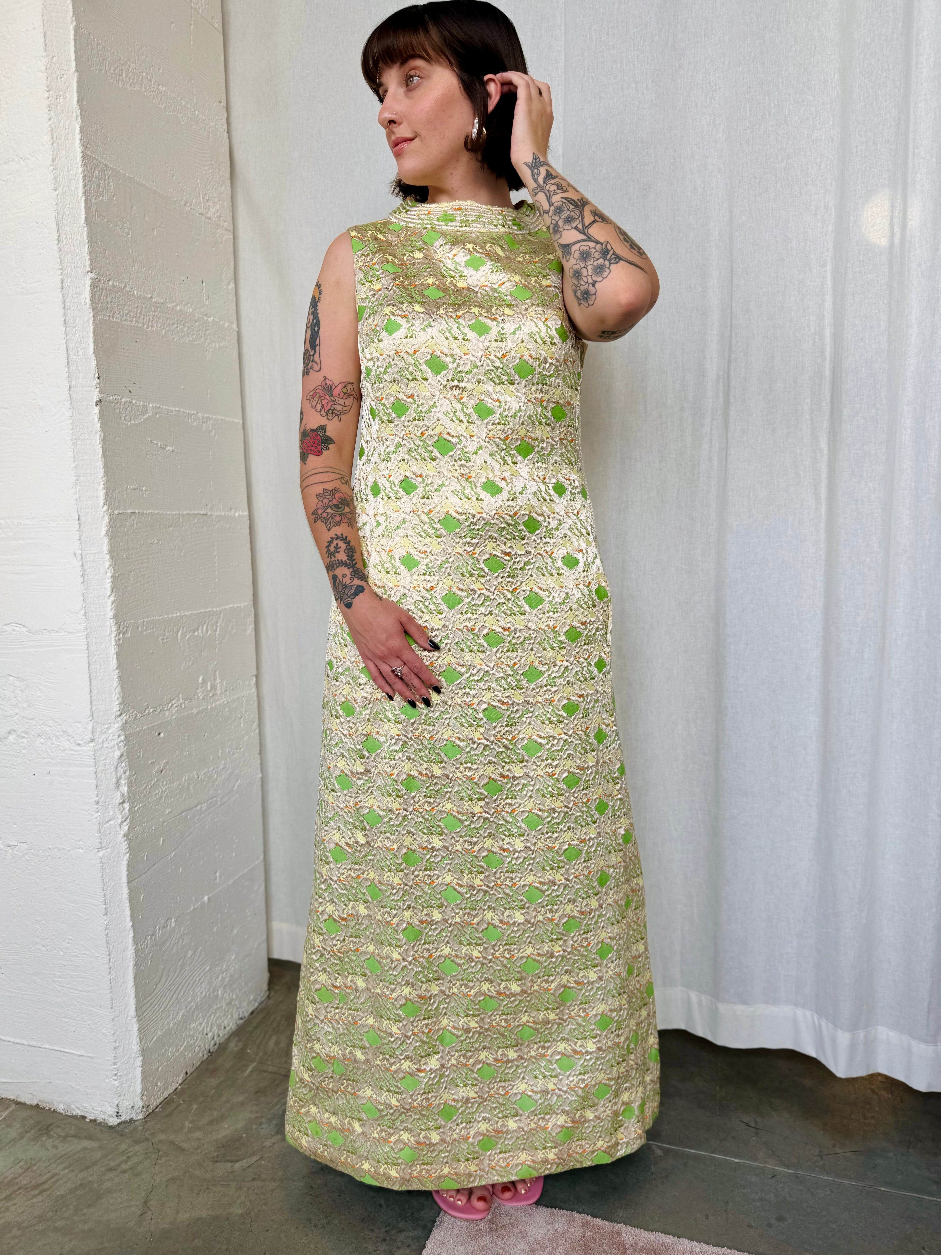 Vintage Dynasty Gold Dress