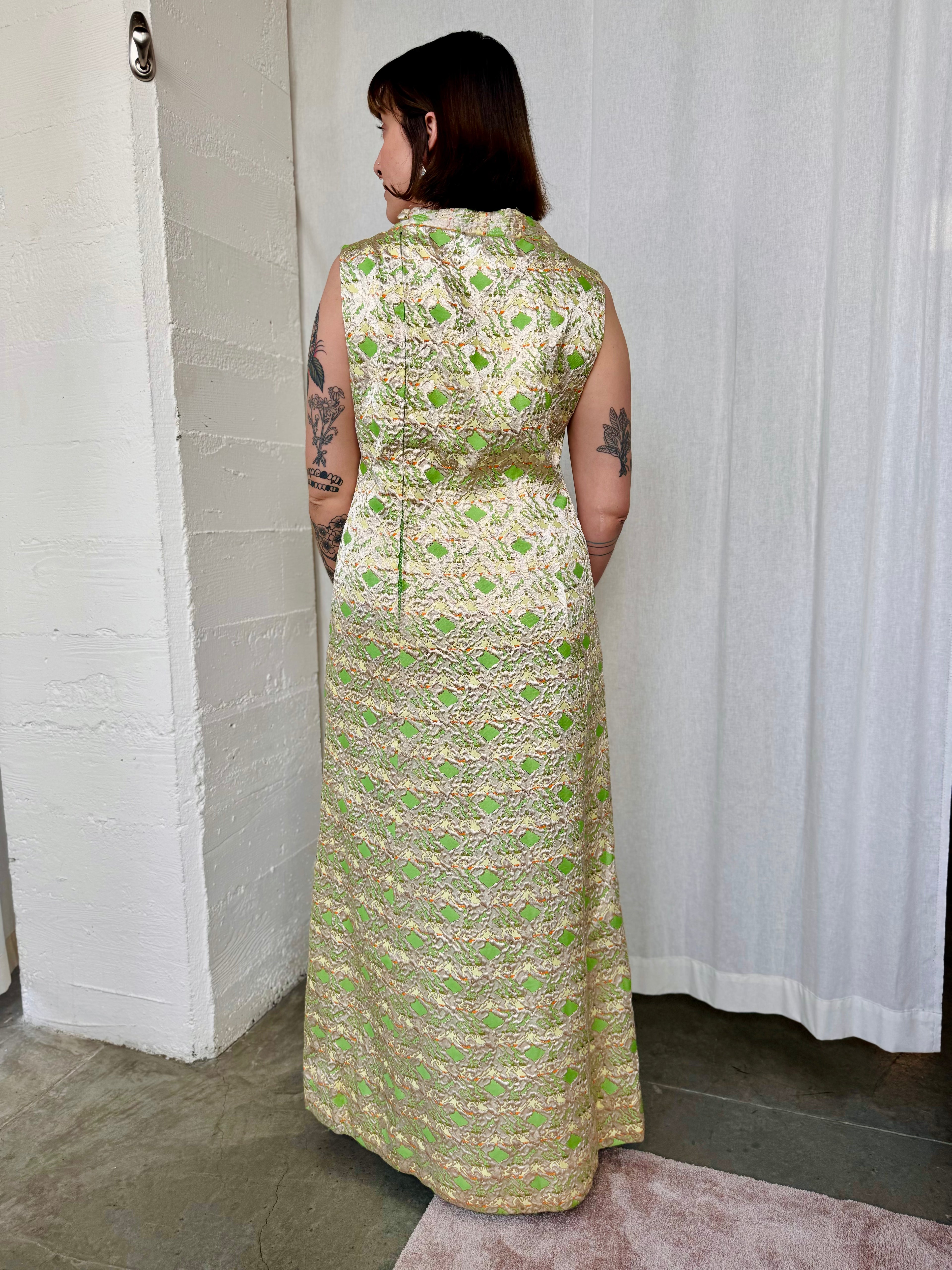 Vintage Dynasty Gold Dress
