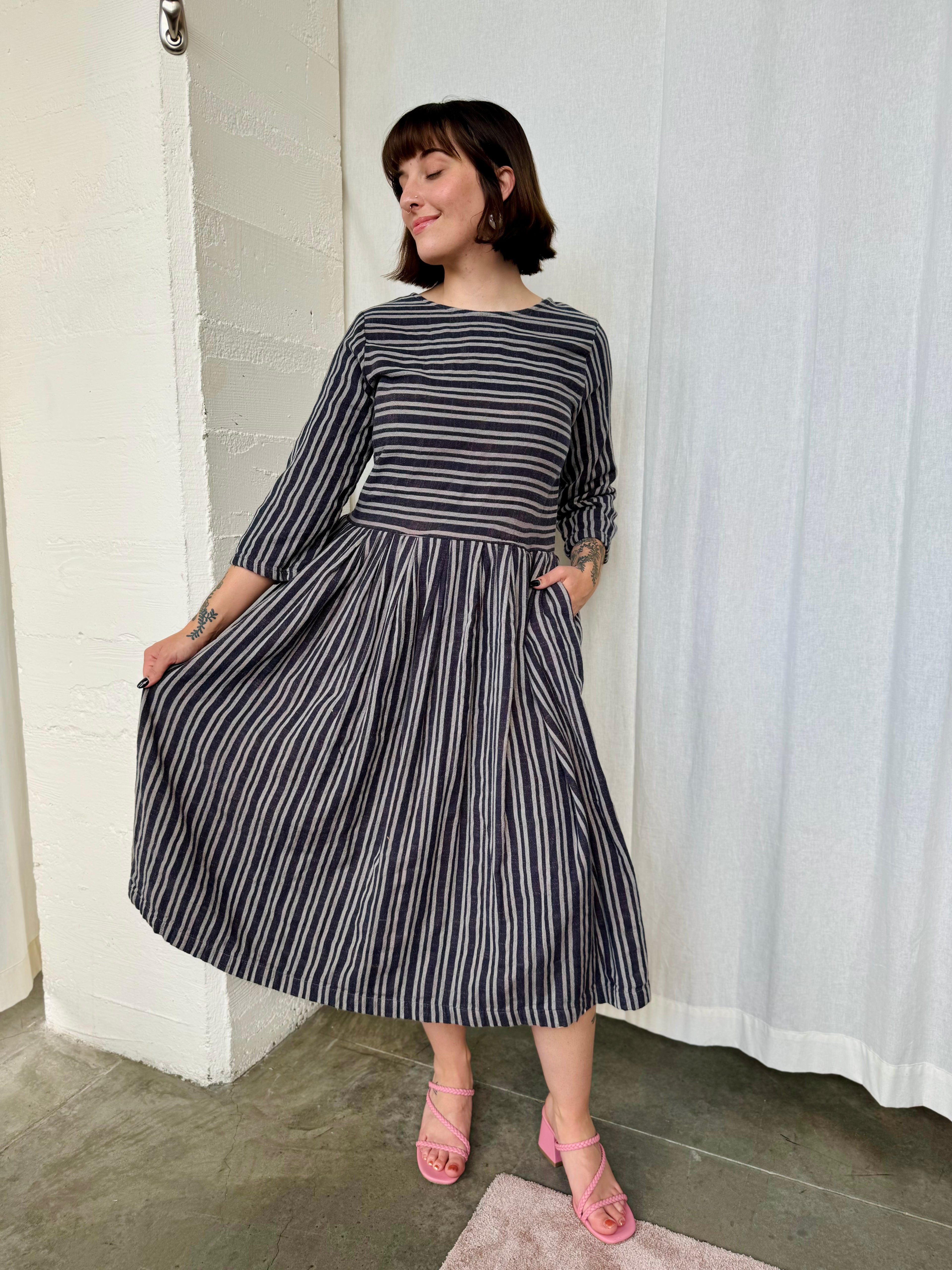 ace&jig 100% Cotton Striped Dress