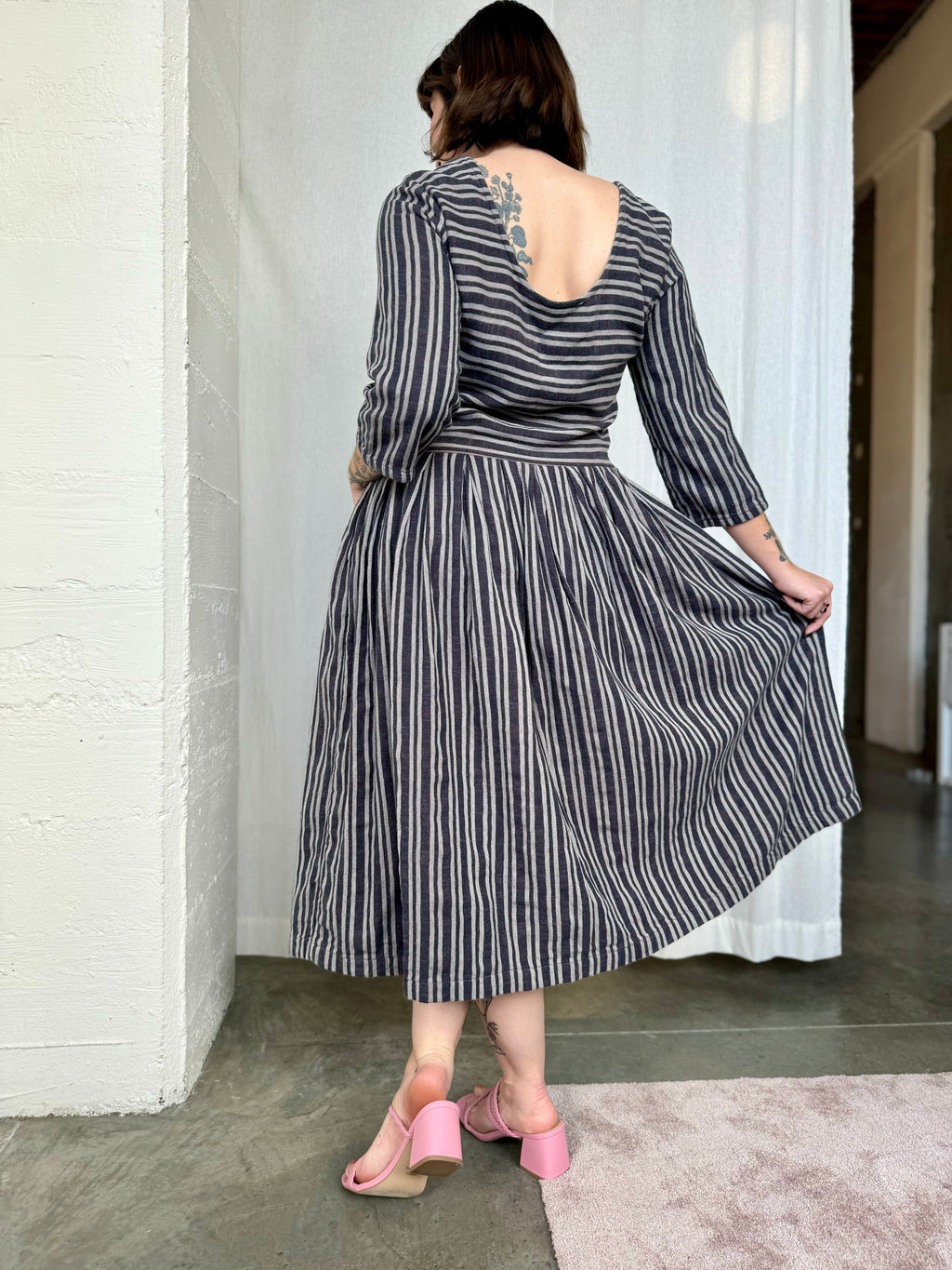 ace&jig 100% Cotton Striped Dress