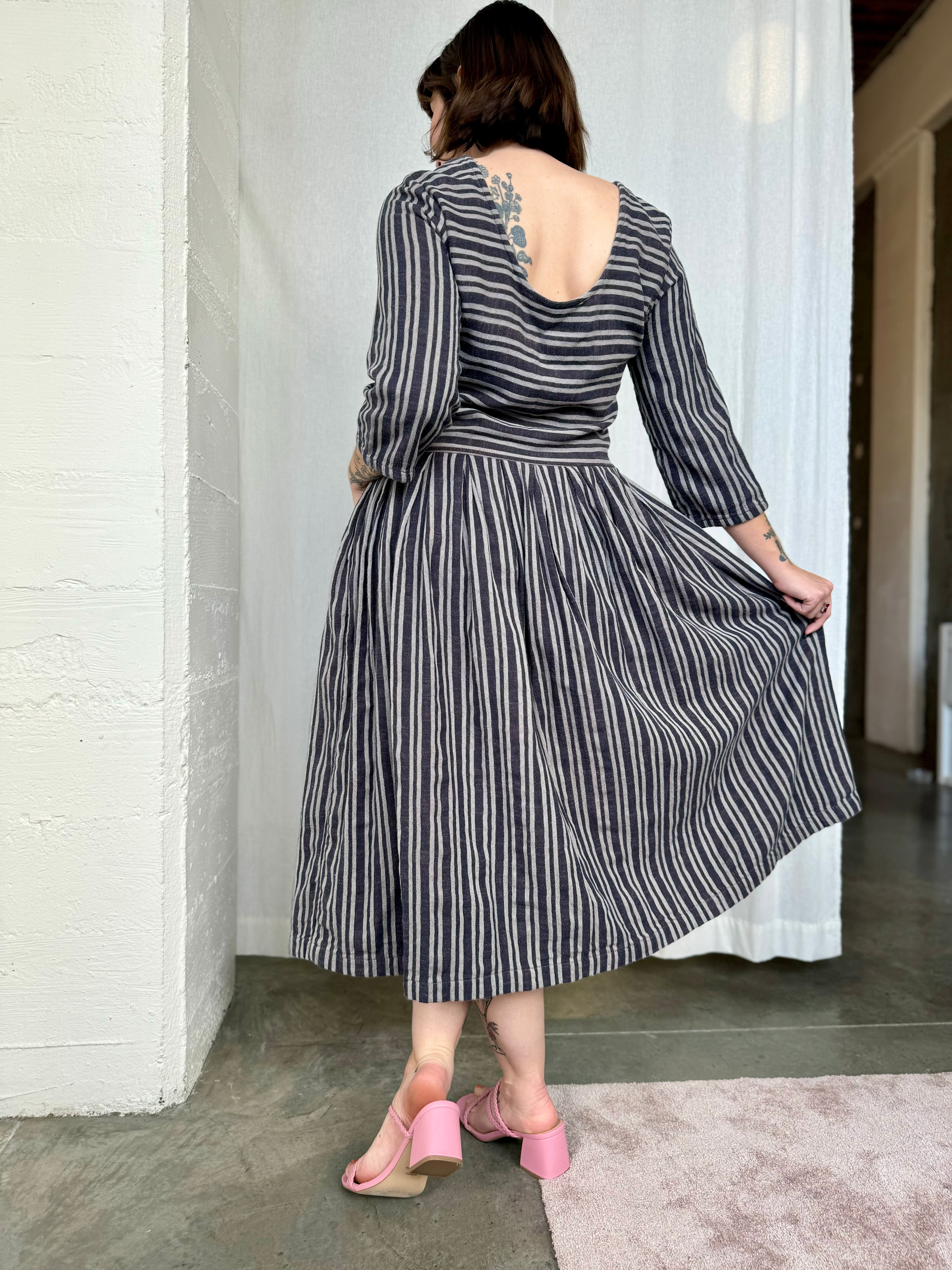 ace&jig 100% Cotton Striped Dress