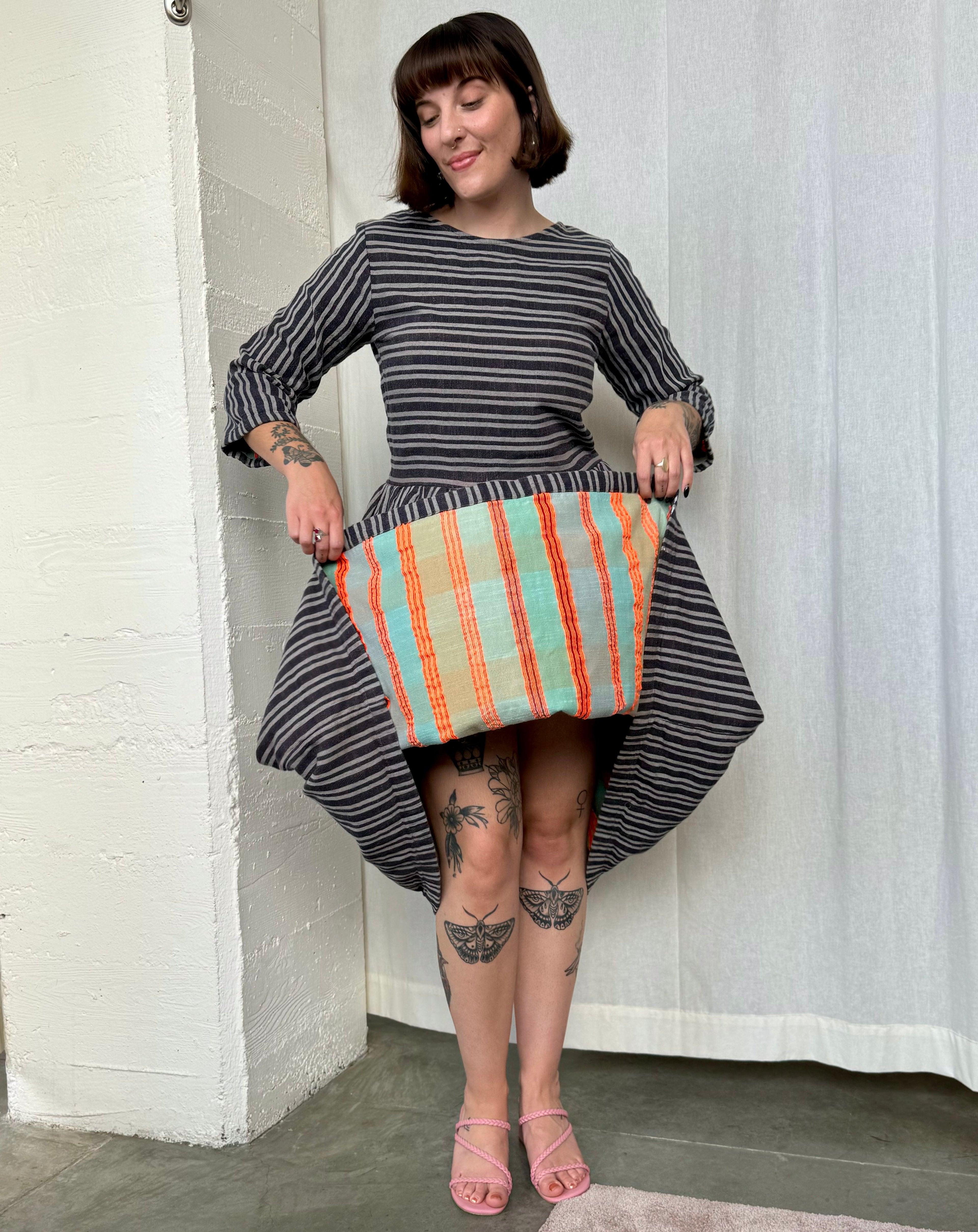 ace&jig 100% Cotton Striped Dress
