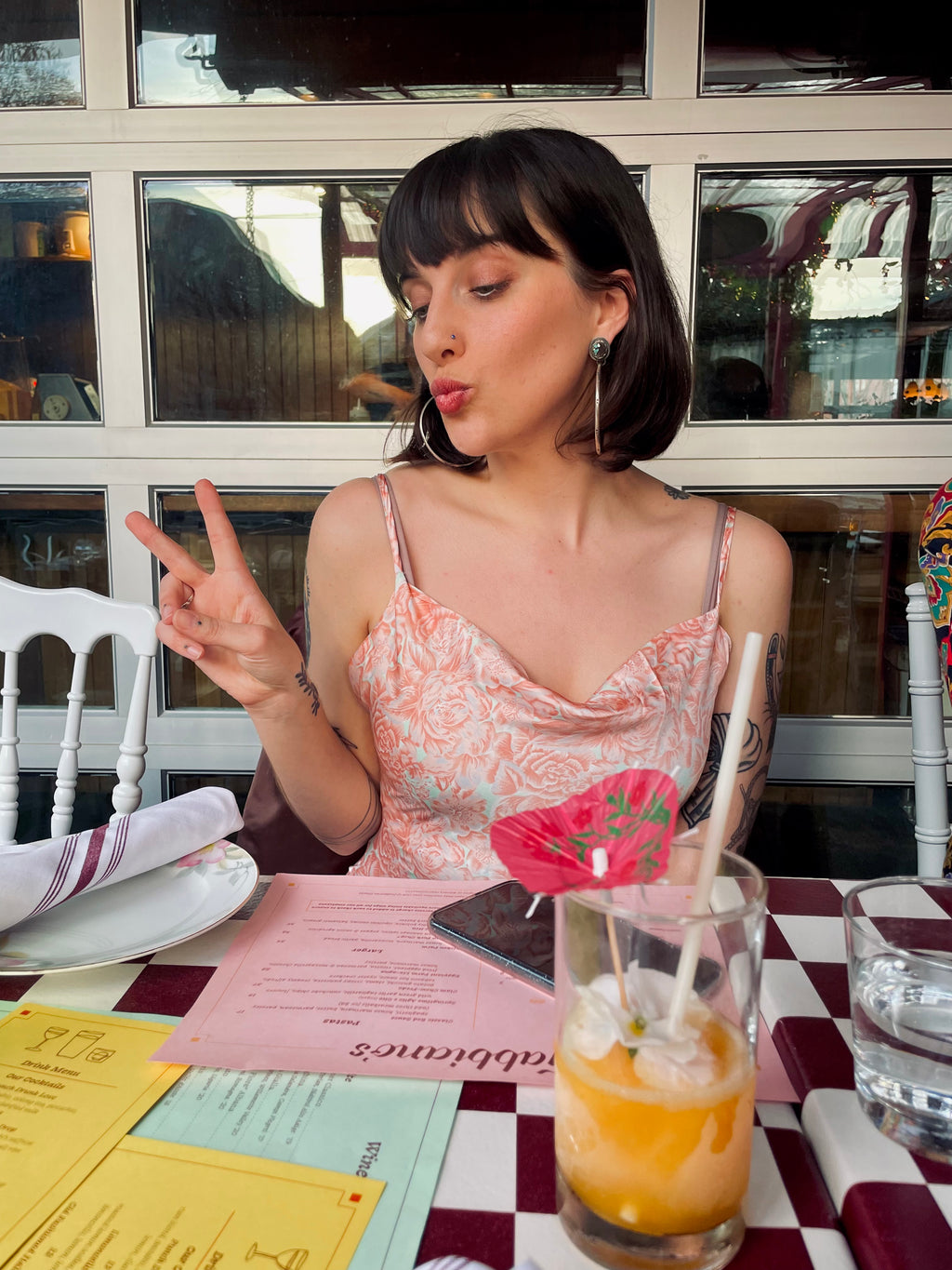 Pink Floral Dress