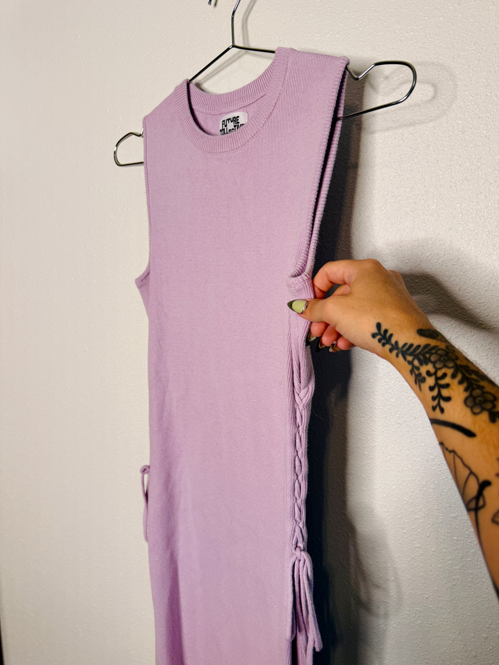 Future Collective Lilac Knit Dress