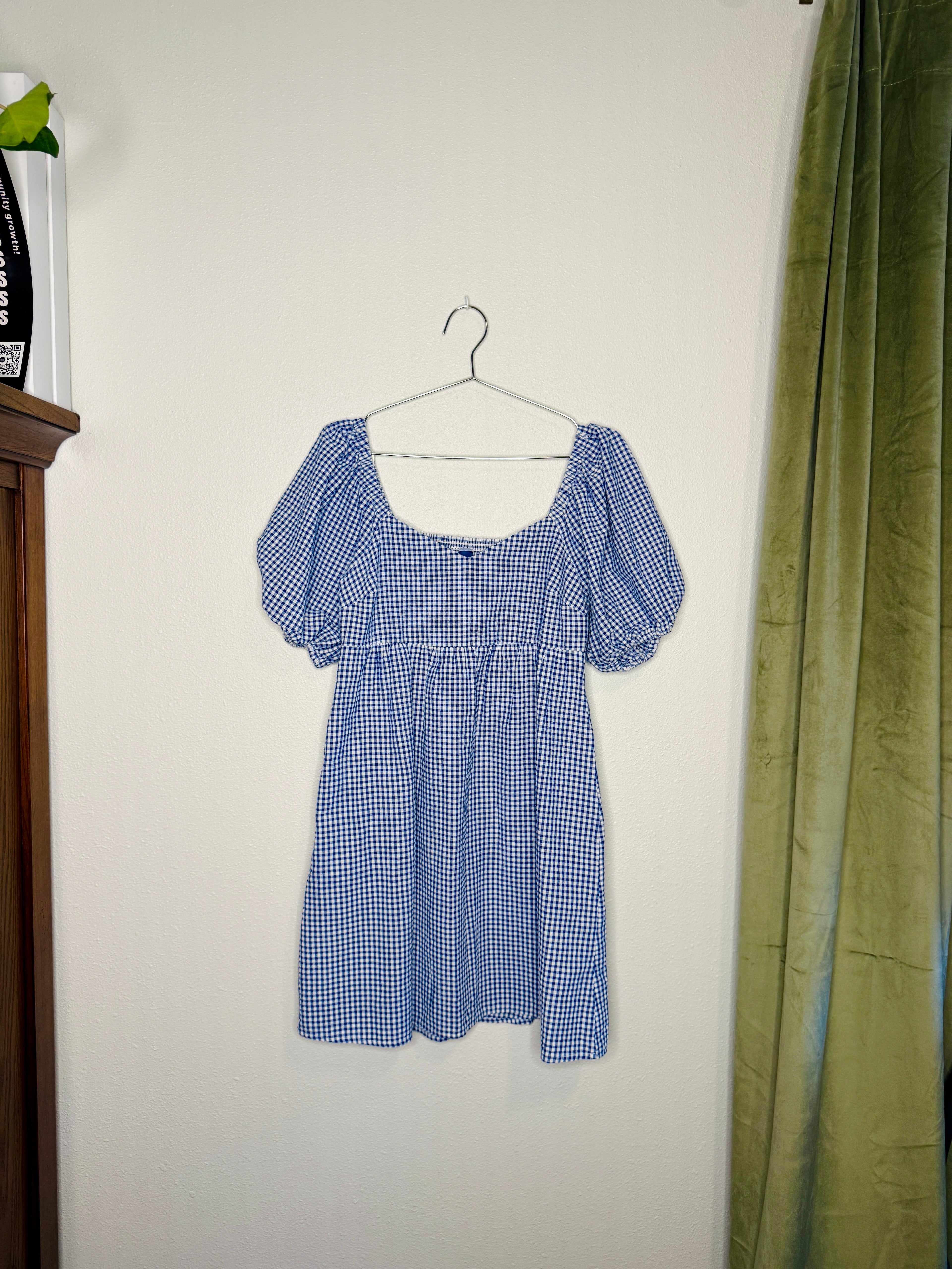 Old Navy Blue Gingham Dress