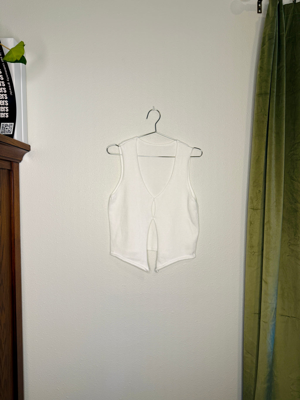 White Sleeveless Top