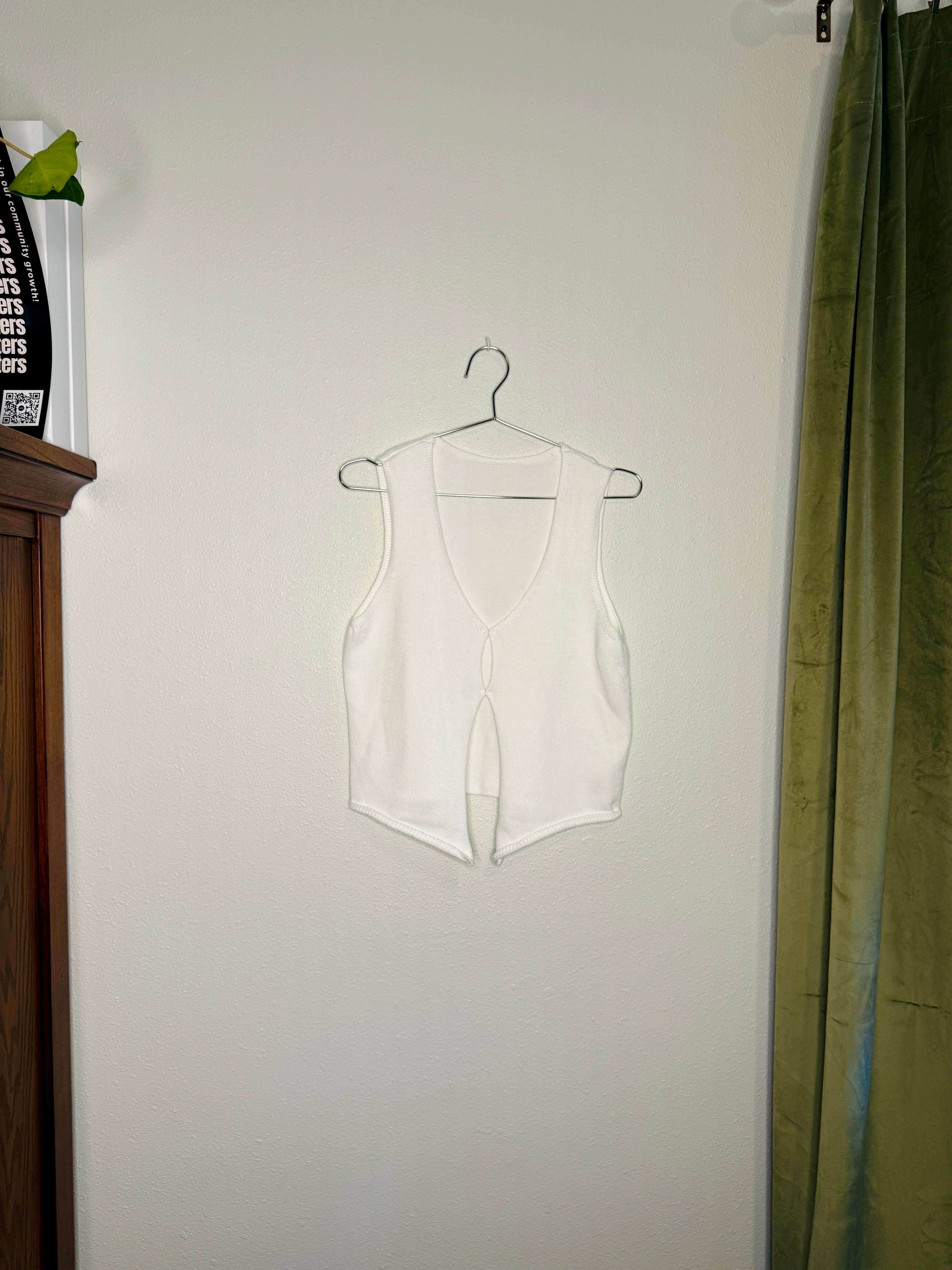 White Sleeveless Top