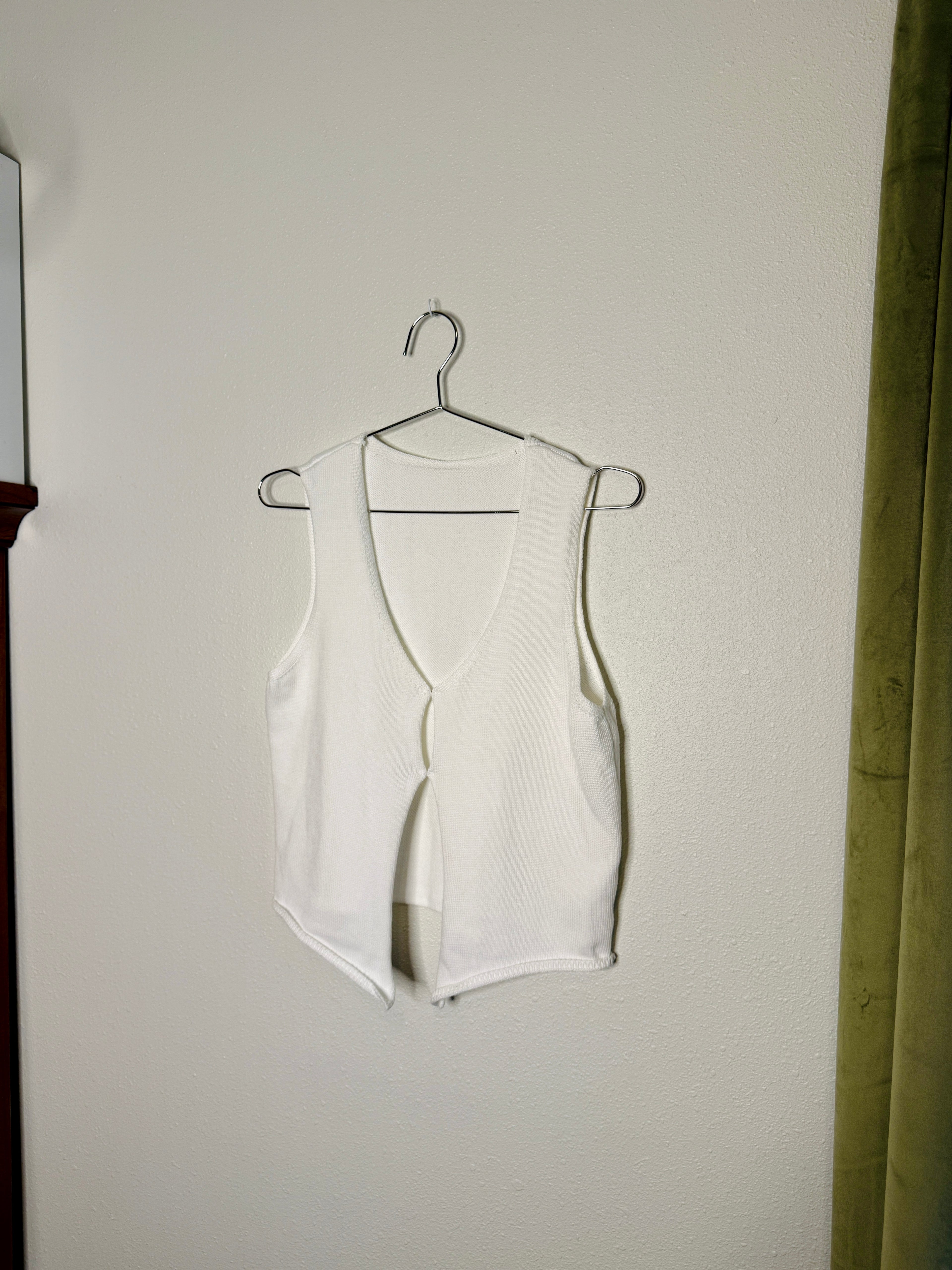 White Sleeveless Top
