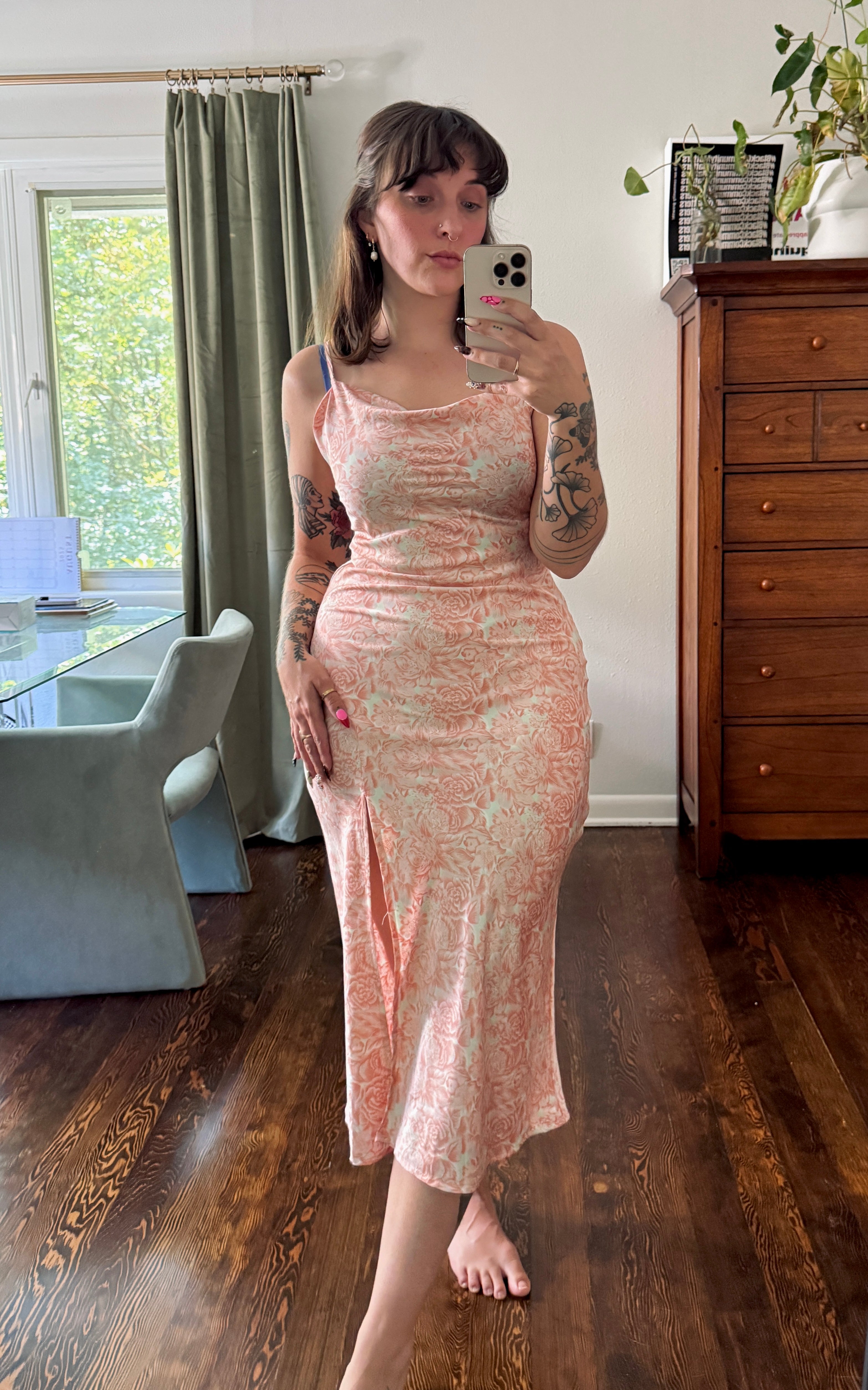 Pink Floral Dress
