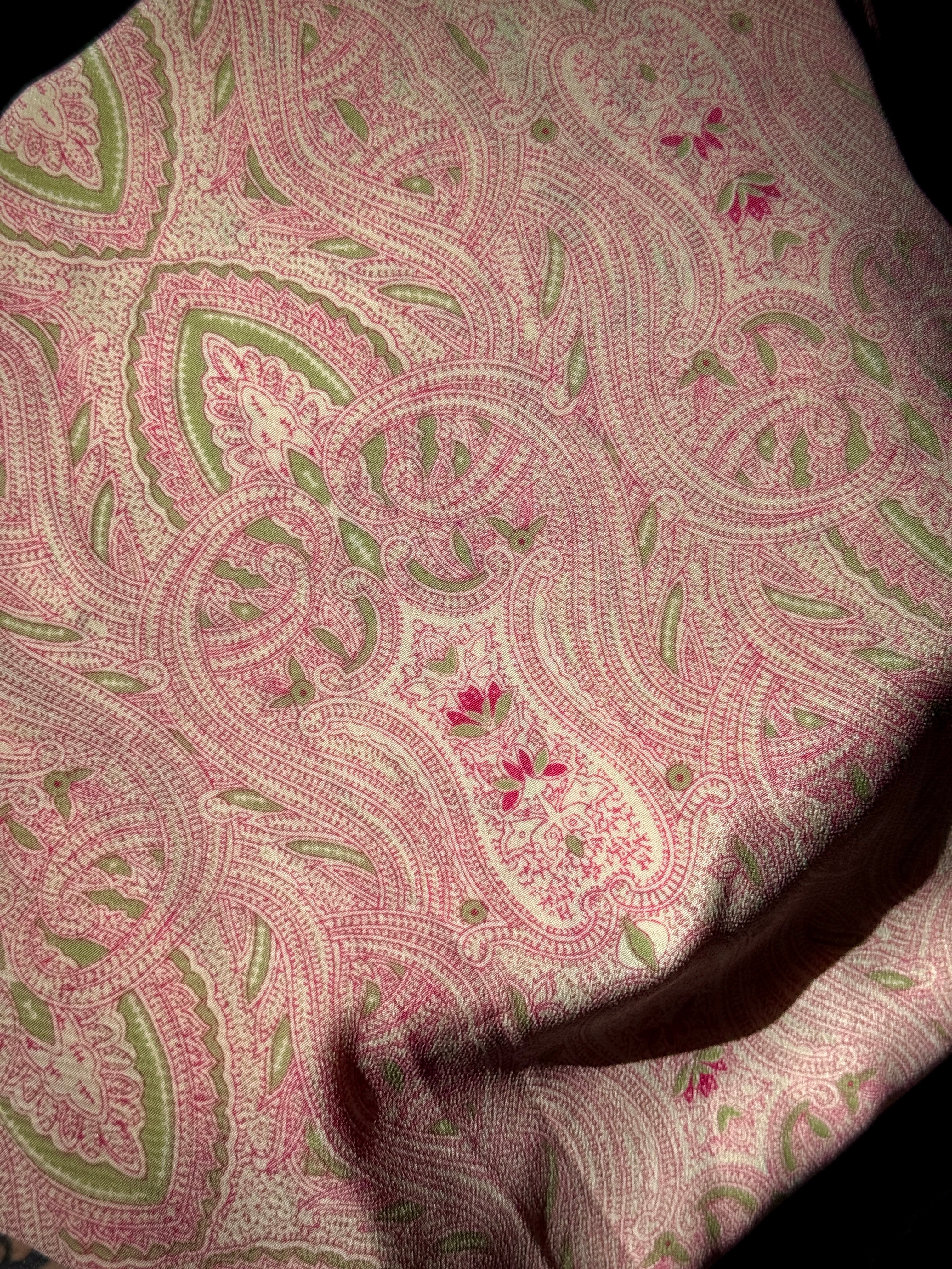 Vintage Pink and Green Skirt