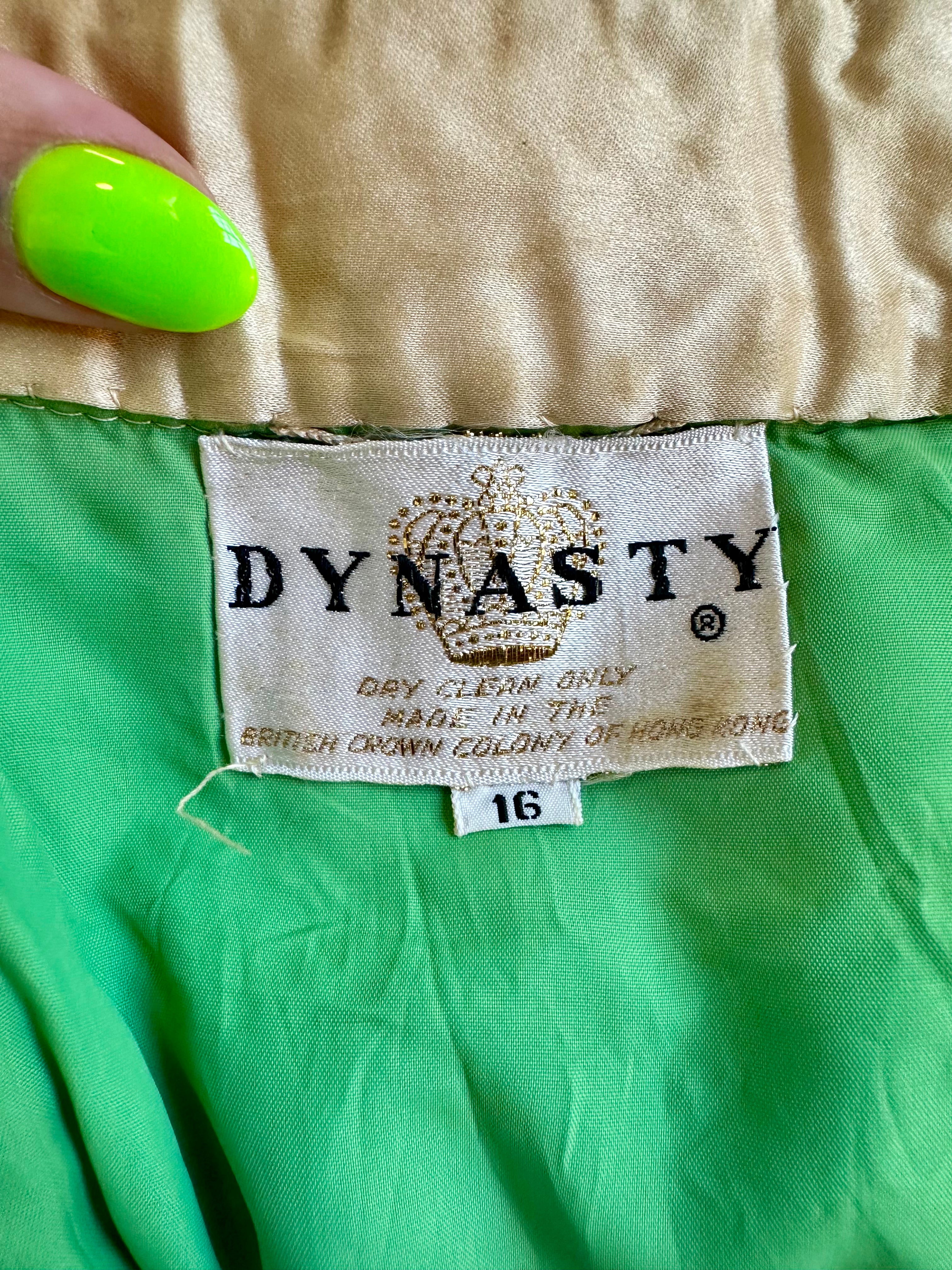 Vintage Dynasty Gold Dress