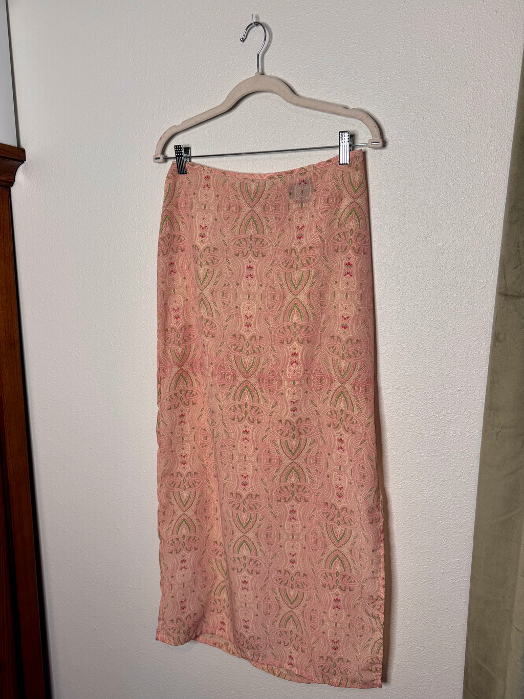 Vintage Pink and Green Skirt