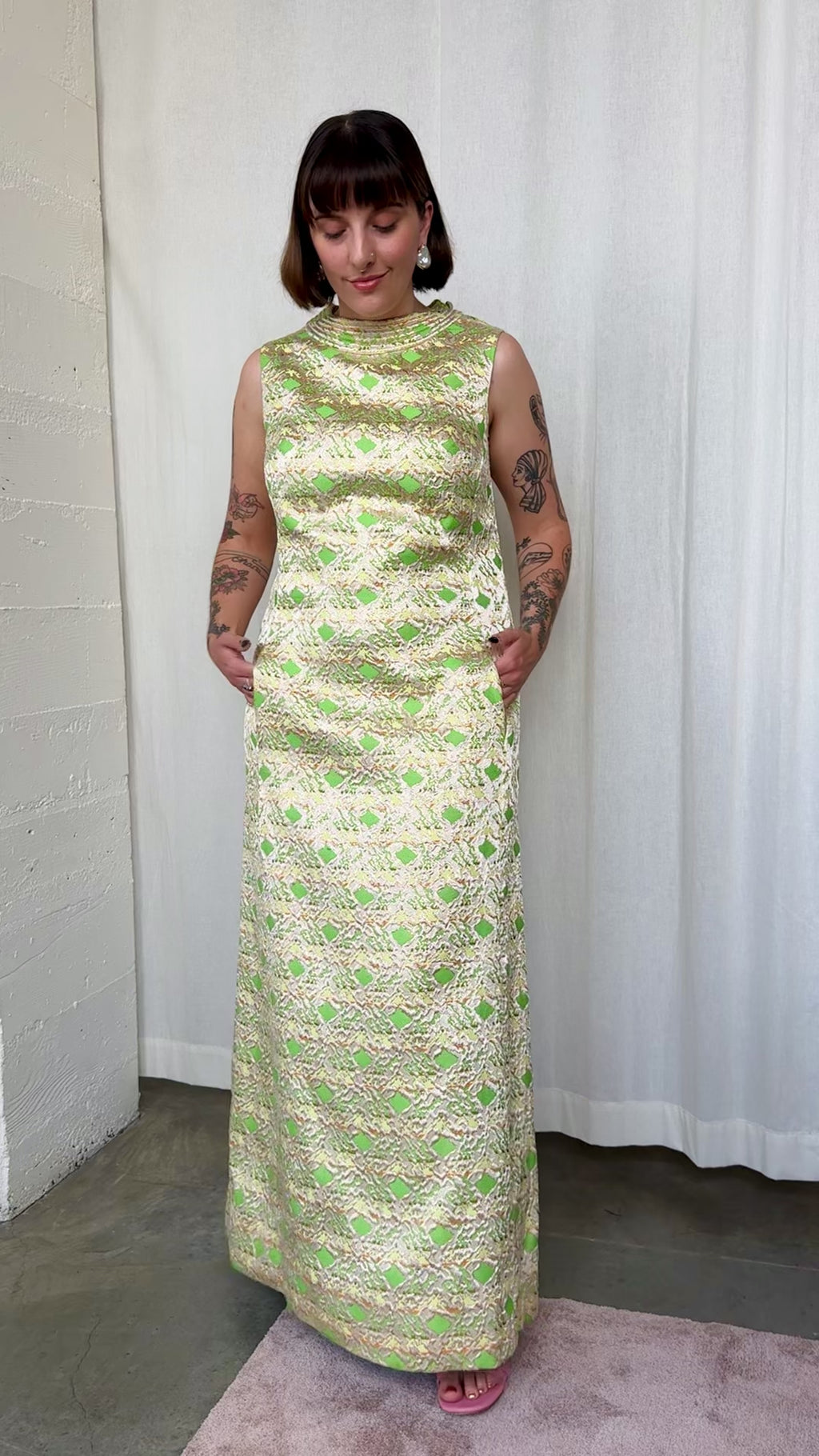 Vintage Dynasty Gold Dress